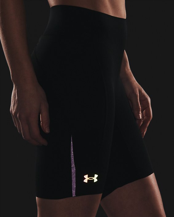 女士UA RUSH™ Run Pocket短褲, Black, pdpMainDesktop image number 4